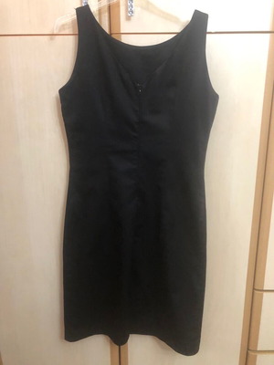 Γυναικείο φόρεμα κλασικό πενσιλ μαύρο από ελαστική καμπαρντίνα σαν καινούργιο