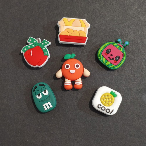 Foodie Crocs Charms Pins Jibbitz set like new