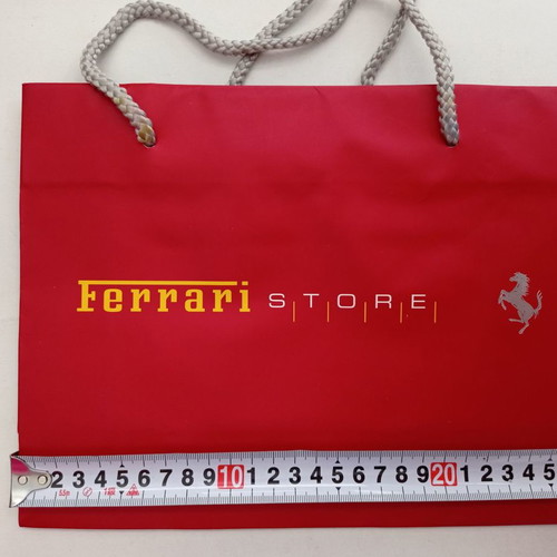 Ferrari Store packaging paper bags used