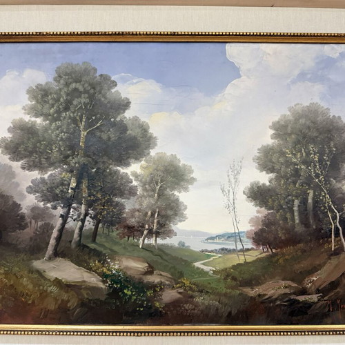 Mariano Moreno Italian Oil Painting New in Elegant Frame