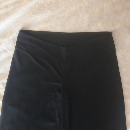 Lynne black elastic flare pants, size S