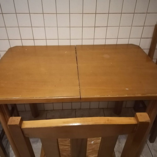 Wooden kitchen table with 3 chairs