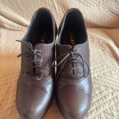 Women's heeled shoes like new, size 37, brown