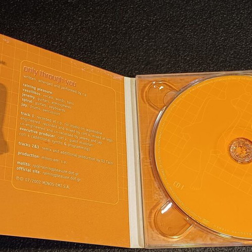 Only Through You CD Single Digipak used, Raining Pleasure