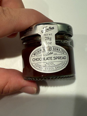 Chocolate Spread Wilkin & Sons Tiptree in 28g glass jar new