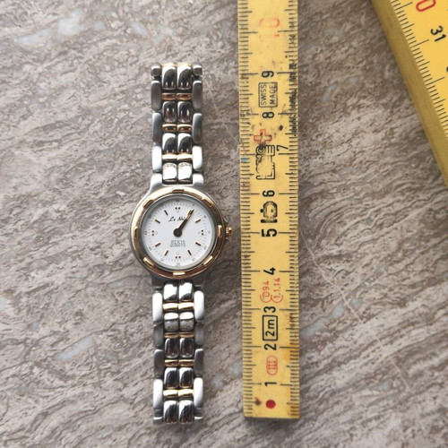 Le Noir ELXIS women's wristwatch, gold and silver tone