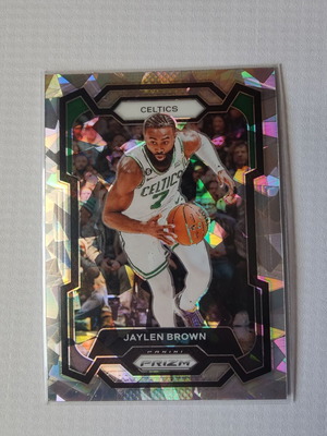 Jaylen Brown Cracked Ice Prizm Card 2023-24 Panini new