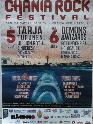 Chania Rock Festival 2019 Poster like new