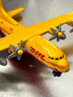 Matchbox DHL airplane used, rare collectible