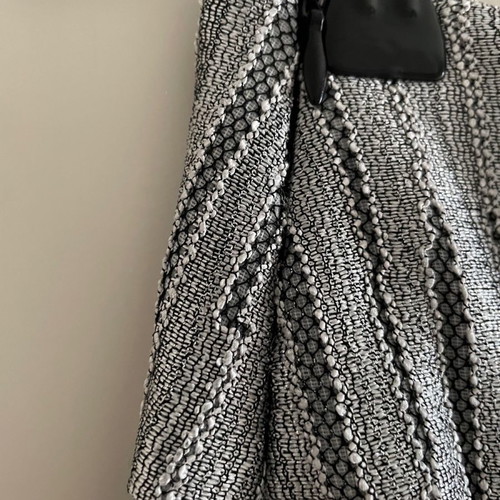 Lotus Eaters knitted silver metallic skirt new, size Small