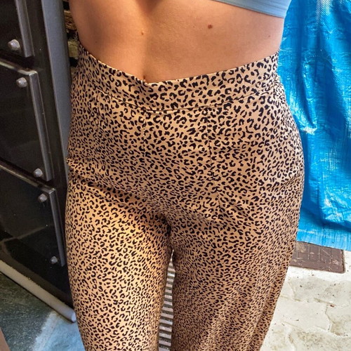 Animal print pants Glamorous like new, beige, size XS