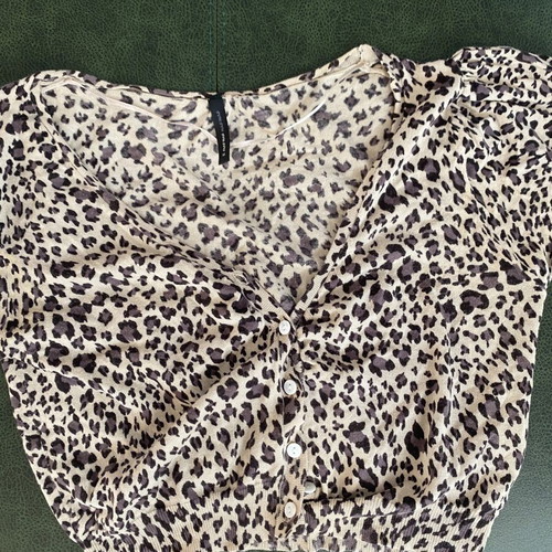 Bolero and top Nef-Nef leopard print size M used