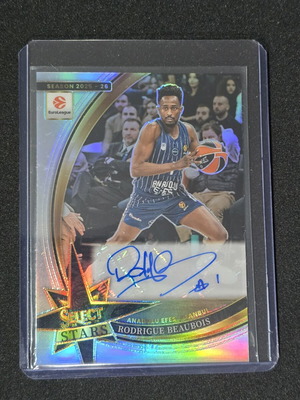 Rodrigue Beaubois Silver Auto Panini Select Euroleague 2025-2026 σαν καινούργιο