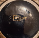 M.T. Ceramics vintage χειροποίητη κεραμική μπιζουτιέρα με χρυσό 24Κ
