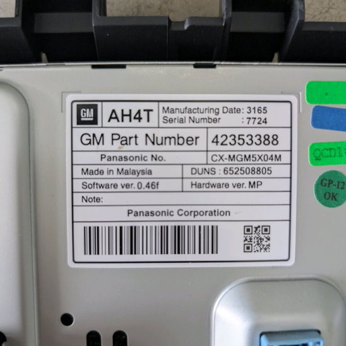 Opel Astra J 2010-2017 infotainment system used