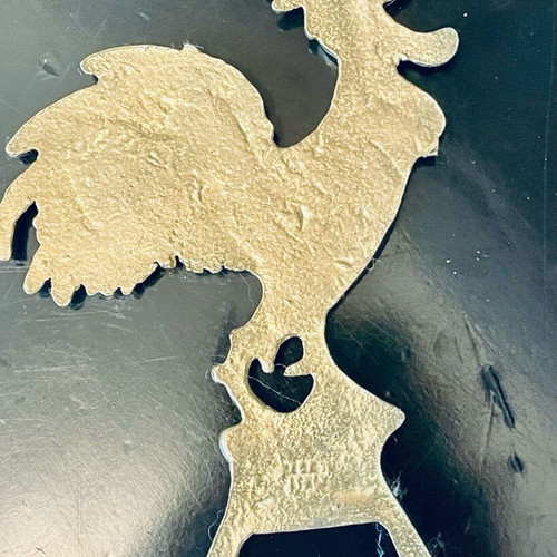 Vintage bottle opener made in Italy, bronze