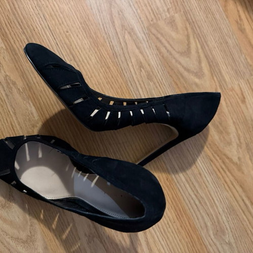 Zara high heels like new, black suede, size 38