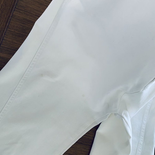 Frankie Morello white baggy loose cropped pants used, size S