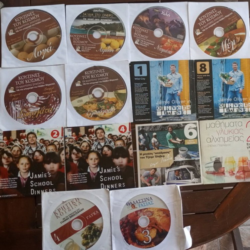 VCD cooking recipes like new, pack of 14 discs