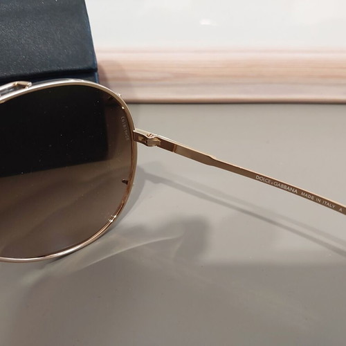 Dolce & Gabbana DG2075 sunglasses like new, brown and gold