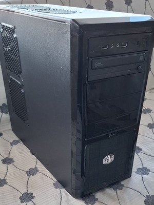 Desktop PC used with i3-6100, 16GB DDR4 RAM, 256GB M.2 SSD, CoolerMaster Elite case