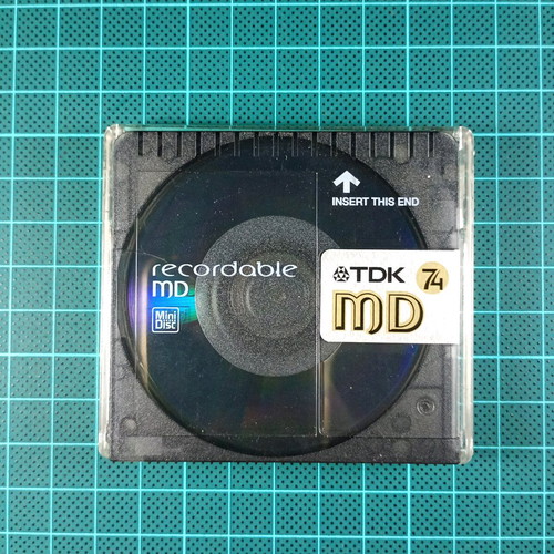 Minidisc TDK MD74 used audio recording disc