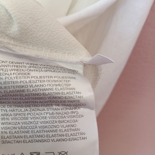 White women's summer blouse tunic with V neckline, like new