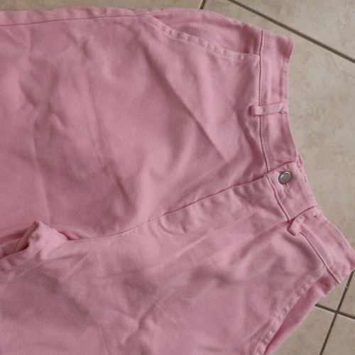 Princess pink denim pants one size like new, M/L