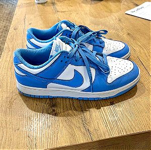 Nike Dunk Low UNC Νο. 45, ανδρικά αθλητικά παπούτσια σε μπλε & άσπρο χρωμα, , σε τέλεια κατάσταση.