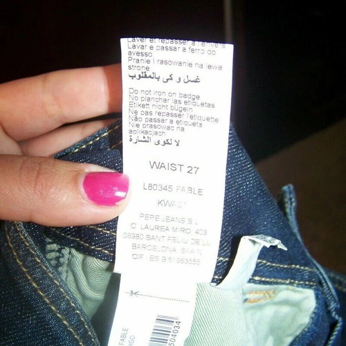 Pepe Jeans London Vintage Capri Cropped Denim Size 27 Brand New
