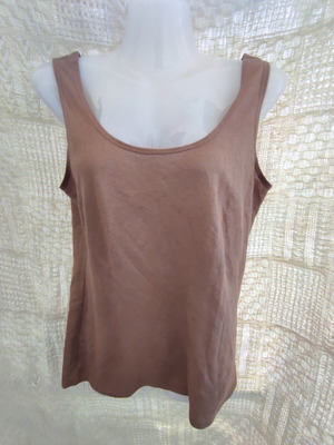 La Redoute Collections sleeveless top used, sweet brown, size M