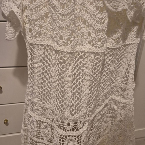 Crochet set new, one size, soft white cotton