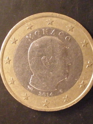 Νόμισμα 1 ευρώ Μονακό 2014 σε πολύ καλή κατάσταση