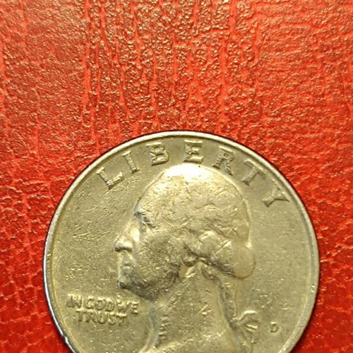 USA 1/4 Dollar 1985 D used with error no reeded edge