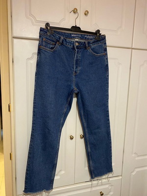 Dark blue denim jeans like new, sizes L and XL