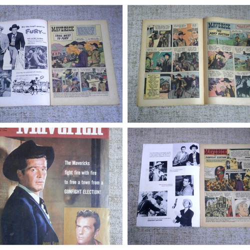 Maverick DELL Western comics used, pack of 5, English
