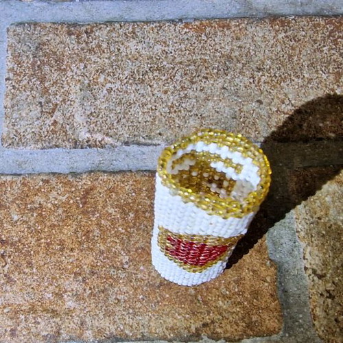 Beaded embroidered lighter case with name Jenny like new