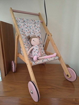 Little Dutch Rose doll and doll stroller combo
