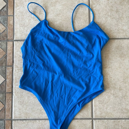 Zara blue t-shirt used, size L