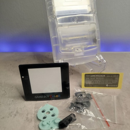 Gameboy Color shell transparent matte new, full set