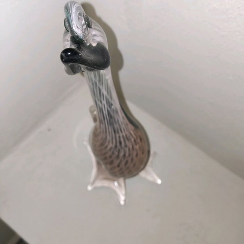 Murano large swan 32 cm like new, crystal decoration