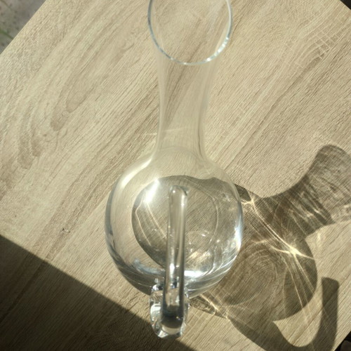 Crystal Bohemia wine glasses with matching decanter, like new