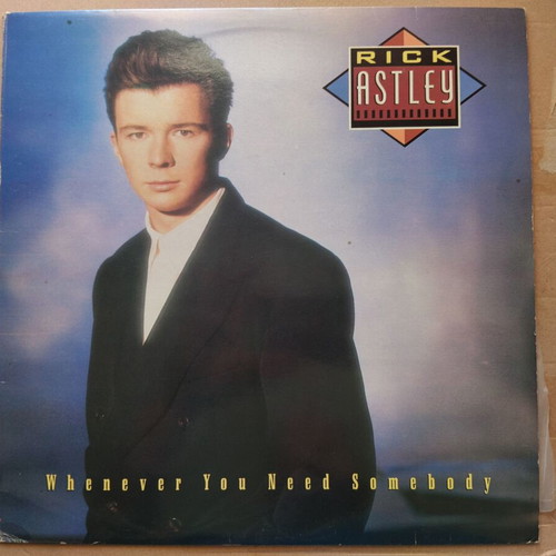 Rick Astley Whenever You Need Somebody LP near mint, electronic