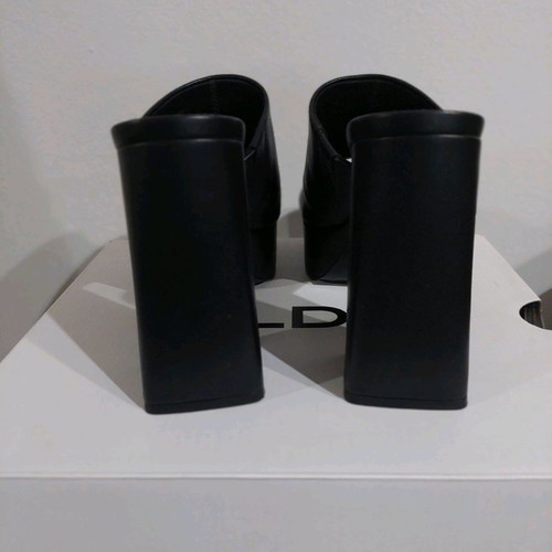 Aldo mules new, black, size 37, leather