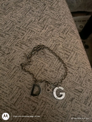 Dolce & Gabbana vintage bracelet like new, stainless steel with D&G charms
