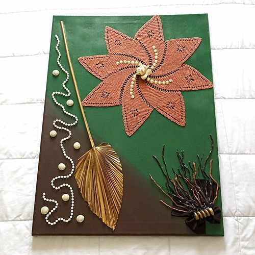 Decorative Canvas Wall Art handmade, 50x70 cm