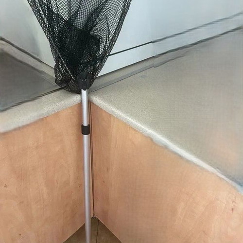 Aluminum Telescopic Fishing Net Like New, Metal Handle 1.40m