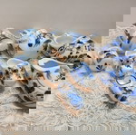  Vintage σετ 9 τεμαχίων.  Σταχτοδοχείο-Σαμπό Delft Blue Hand Painted Holland