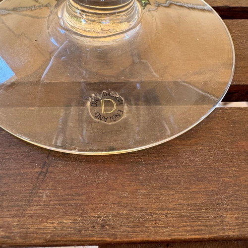 Dartington Crystal Fortuna heavy crystal bowl with foot