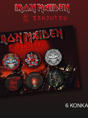 Iron Maiden Senjutsu pin set of 6, diameter 3 cm, new